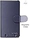 Motorola DROID Turbo Wallet Case - VENA® [vSuit] Slim Fit Leather Case with Stand and Card Slots for Motorola DROID Turbo (Not Compatible with Metallized Glass Fiber Version) (Oxford Blue)