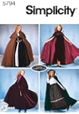Simplicity Sewing Pattern 5794 Misses Costumes, A (XS-S-M-L)