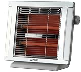 ZEPEAL ゼピール 電気ストーブ800W シルバーメタリック DS-A8111-MS