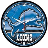 Detroit Lions NFL Round Wall Clock