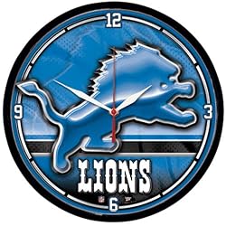 Detroit Lions NFL Round Wall Clock