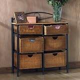 Review Southern Enterprises, Inc. OC1888 / SEI Iron/Wicker Storage Chest
