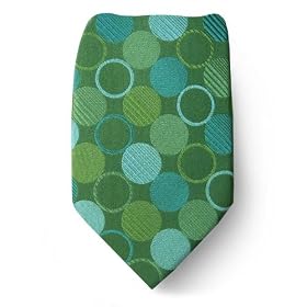 Mens BCBG Designer Silk Tie - Green Aqua