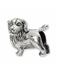 Sterling Silver Reflections Golden Retriever Bead QRS1777