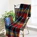 [Multicolor Plaids] Soft Coral Fleece Throw Blanket (59 by 79 inches)