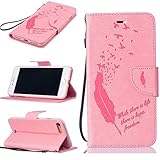 iPhone 7 Plus ケース UNEXTATI 高品質 PUレザー 手帳型 ケース 財布型 ウォレット型 衝撃吸収 保護カバー カード収納 ホルダー ストラップ付き 横開 スタンド機能 マグネッ