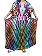 Womans Long Printed Kaftan with Dori At Waist Onesize Housedress Caftan