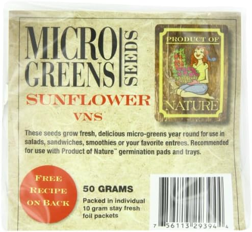 Product of Nature Micro Greens Sun Flower Seeds, 1.89 Ounce