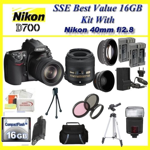 Nikon D700 12.1mp Digital SLR Camera with Accessory Kit
