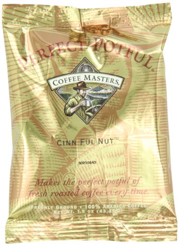 Coffee Masters Perfect Potful Cinn Ful Nut Ground Coffee, 1.5-Ounce Packets (Pack of 12)