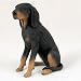 Black and Tan Coonhound Original Dog Figurine (4in-5in)