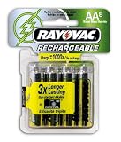 Rayovac NM715-8 Rechargeable NiMH AA Batteries, 8-Count Package