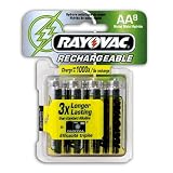 Rayovac NM715-8 Rechargeable NiMH AA Batteries, 8-Count Package by 