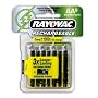 Rayovac NM715-8 Rechargeable NiMH AA Batteries, 8-Count Package