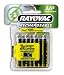 Rayovac NM715-8 Rechargeable NiMH AA Batteries, 8-Count Package