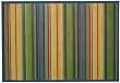 Laser Printed Split Bamboo Striped 3' x 5' Veranda Rug