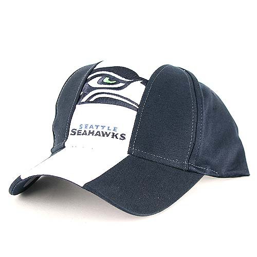 Seattle Seahawks Center Stripe Adjustable Baseball Hat