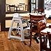 Rubbermaid Commercial Products Sturdy High-Chair, 33lb Capacity, Platinum, Pre-Assembled with Wheels, Stackable, Fits Under Table for Child/Baby/Toddler Seating