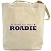 Canvas Tote Bag Beige " The Best Roadie Of The World " Occupations