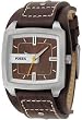 Fossil Men's JR9990 Brown Leather Quartz Watch with Brown Dial