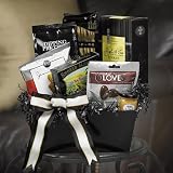 CHEESE STRAWS, NUTS & COOKIES FUN FOOD GIFT BASKET - PUTTIN ON THE RITZ
