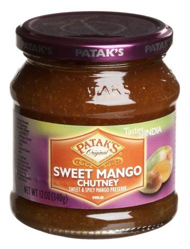 Patak Sweet Mango Chutney , 12-Ounce Bottle (Pack of 4) by Patak