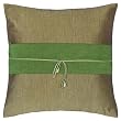 Decorative Handmade Olive & Spring Green Thai Silk Cushion Cover / Pillow Sham