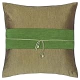 IMAGE OF Silk Ribbon Cushion Cover-Gray