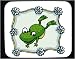 Decorated Mouse Pad with animals, border, anuran, decorative, frame, animal