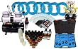 6 AIRBRUSH NAIL ART PAINT STENCIL KIT-w/Tank Compressor