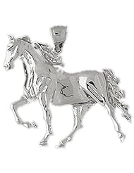 Clevereves 14K White Gold Pendant Horse 9.7 - Gram(s)