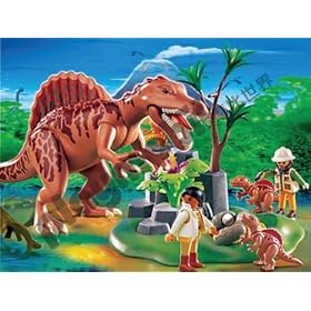 Playmobil - 4174 Spinosaurus with Dino Nest and two Spinosaurus-babies
