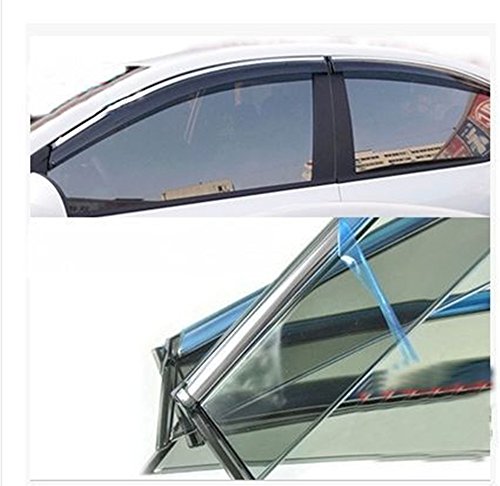 Sun/Rain Guard Smoke Vent Shade Deflector Window Vlisors Slim Style For 2008-2013 Mitsubishi PAJERO V97 4PCS