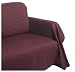 Hudson Jacquard Diamond Chair Throw Cover, Burgundy