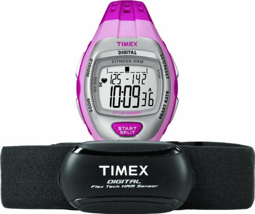 Timex Women's Zone Trainer Heart Rate Monitor with Resin Strap Watch