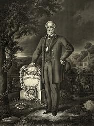 Lee Visits the Grave of Gen. Thomas 'Stonewall' Jackson - c. 1869 Lithograph - 16" x 20" - Fine-Art Gicl??e Photographic Print of an Image from the Library of Congress Collection