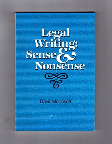 Legal Writing: Sense and Nonsense