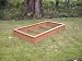 4X8 2-Rail Cedar Color Raised Bed Garden Kit