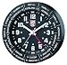 Luminox World Time Clock Watch Black Anodized Aluminum Black Leather Pouch - Luminox LWAC.B