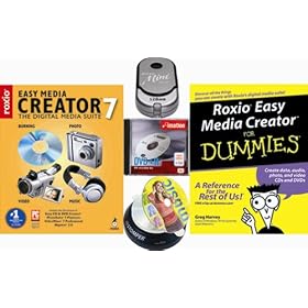 Roxio Easy Media Creator 7 Bundle [Dummies Book, USB Mini Drive, DVD+R Media]