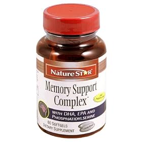 NatureStar Memory Support Complex Dietary Supplement Softgels, 60-Count Bottles (Pack of 2)