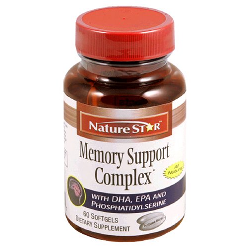 NatureStar Memory Support Complex Dietary Supplement Softgels, 60-Count Bottles (Pack of 2)