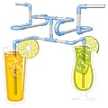 Do it yourself Strohhalme Bausatz - DIY straws - 40 Teile