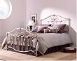Opus Bed Queen Size with Headboard, Footboard and Frame in Heirloom Platinum Finish By Fashion Bed Group