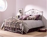 Opus Bed Full Size with Headboad Footboard and Frame in Heirloom Platinum Finish By Fashion Bed Group