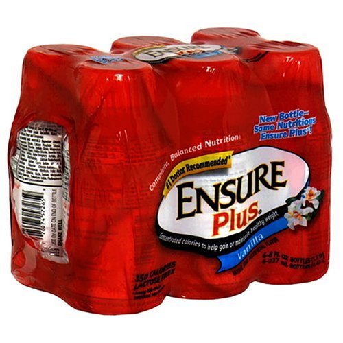 Ensure Plus Complete Balanced Nutrition Drink, Ready to Use, Homemade Vanilla Shake, 24 -... by Ensure