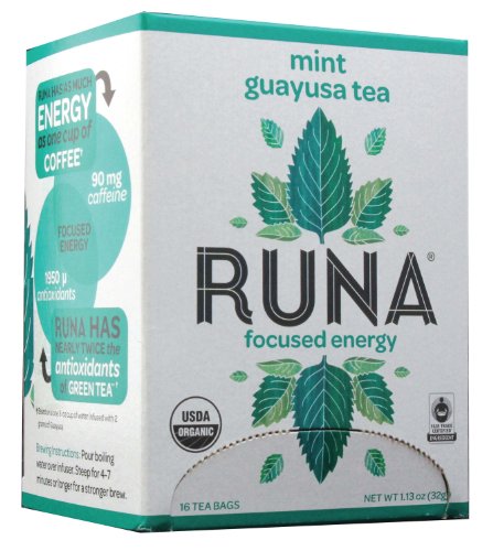 Runa Amazon Guayusa Tea Box, Mint, 1.13 Ounce