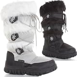 Womens Winter Mucker Black Fur Lined Moon Ladies Snow Boots