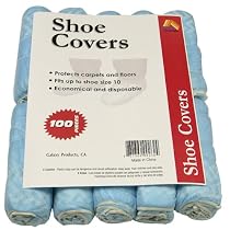 Galaxy Products DSC100 Disposable Polypropylene Shoe Covers, 50-Pairs