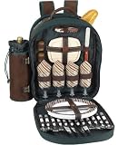 Picnic at Ascot 054B Oxford Navy and Sand Backpack 4-person